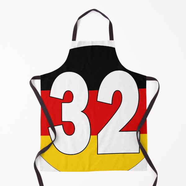 Item preview, Number 32 with Germany flag on the background designed and sold by AllShirts21.