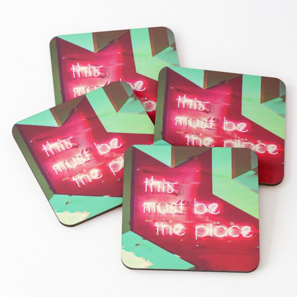 Item preview, "This Must Be The Place" Neon Welcome - Glitch Aesthetic designed and sold by CoitoCG.