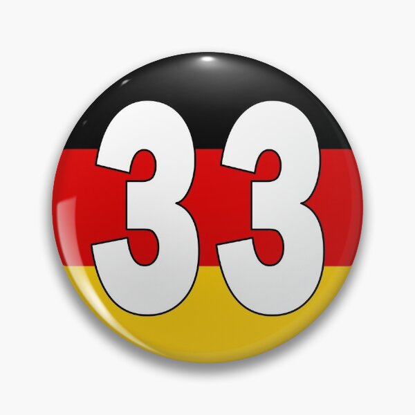 Item preview, Number 33 with Germany flag on the background designed and sold by AllShirts21.