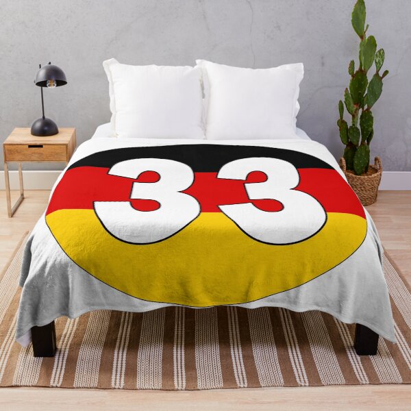 Item preview, Number 33 with Germany flag on the background designed and sold by AllShirts21.