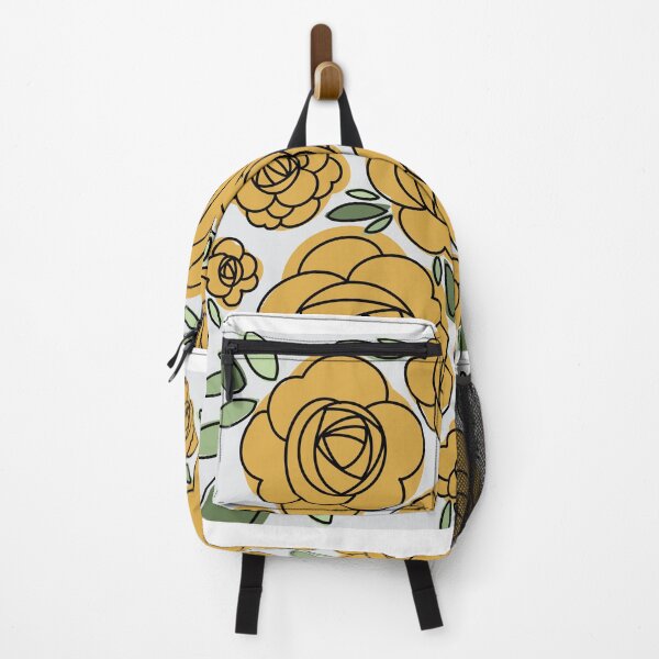 Item preview, Modern Goldenrod Iceberg Roses - grey background designed and sold by linesbymichelle.