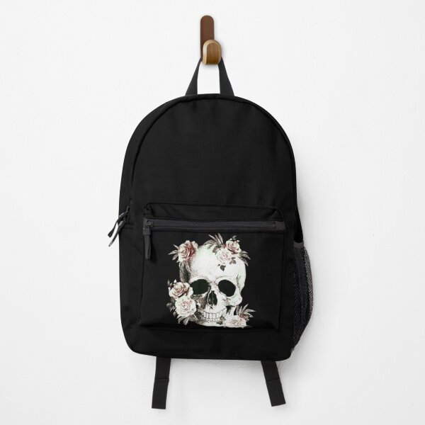 Item preview, Skull human anatomy floral, skeleton watercolor roses,mask cool, funny,cute, designed and sold by Collagedream.