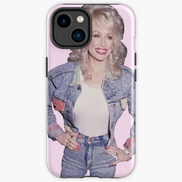 Dolly Parton Denim Outfit Transparent iPhone Tough Case