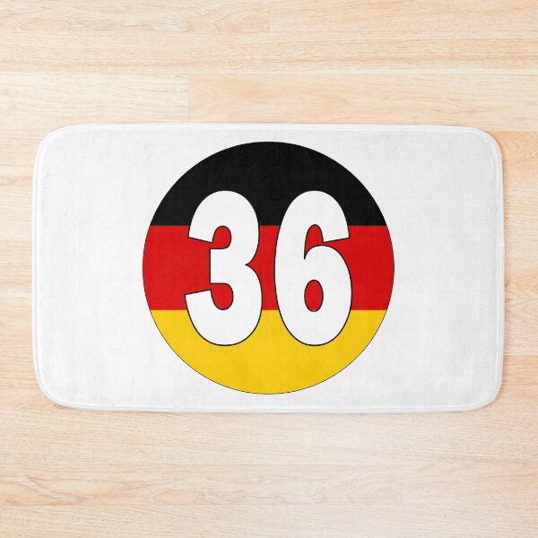 Item preview, Number 36 with Germany flag on the background designed and sold by AllShirts21.