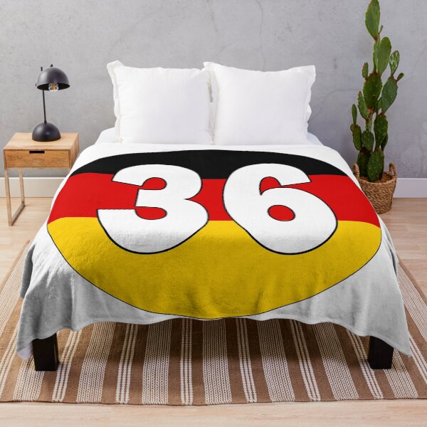 Item preview, Number 36 with Germany flag on the background designed and sold by AllShirts21.