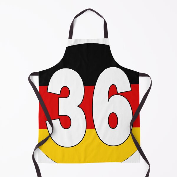 Item preview, Number 36 with Germany flag on the background designed and sold by AllShirts21.