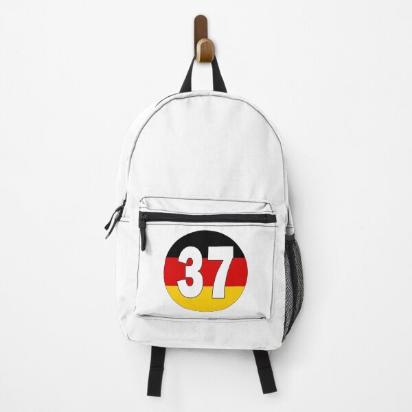 Item preview, Number 37 with Germany flag on the background designed and sold by AllShirts21.