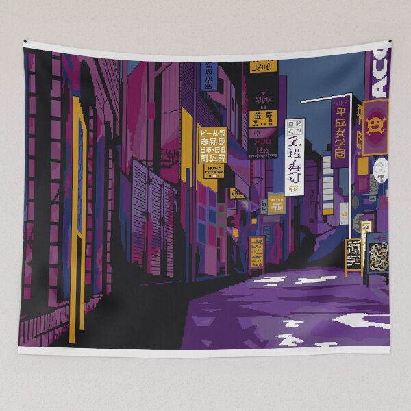 Item preview, Pixel City  designed and sold by OffbeatOctopus.
