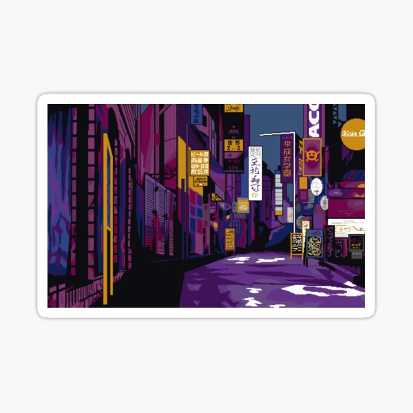 Item preview, Pixel City  designed and sold by OffbeatOctopus.