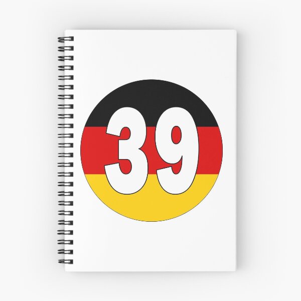 Item preview, Number 39 with Germany flag on the background designed and sold by AllShirts21.