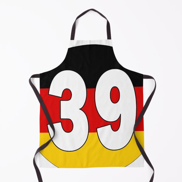 Item preview, Number 39 with Germany flag on the background designed and sold by AllShirts21.