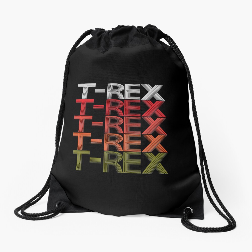 T-REX Tyrannosaur Prehistoric Predator Archeology. Drawstring Bag