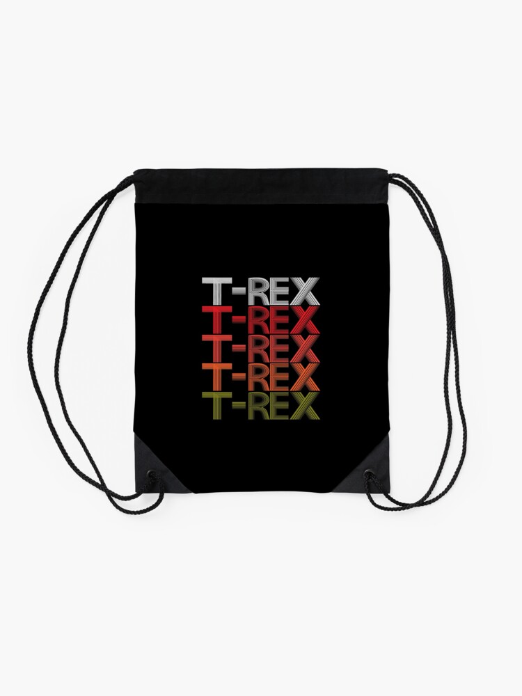 Alternate view of T-REX Tyrannosaur Prehistoric Predator Archeology. Drawstring Bag