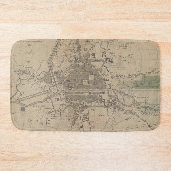 Item preview, Vintage Map of Rennes France (1855) designed and sold by BravuraMedia.