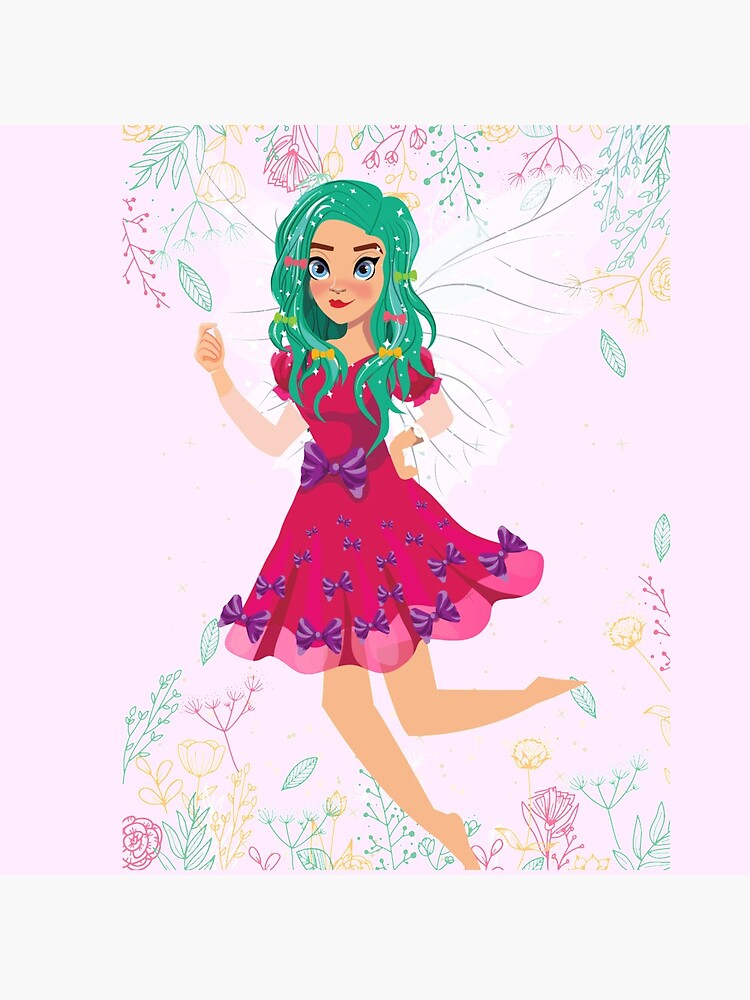 Thumbnail 4 of 4, Clock, Ruby The Ribbon Fairy At Play™ designed and sold by TeelieTurner.