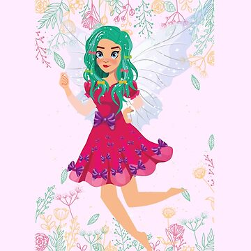 Artwork thumbnail, Ruby The Ribbon Fairy At Play™ by TeelieTurner