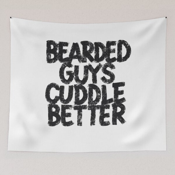 Item preview, Bearded guys cuddle better designed and sold by Zagach Letters.