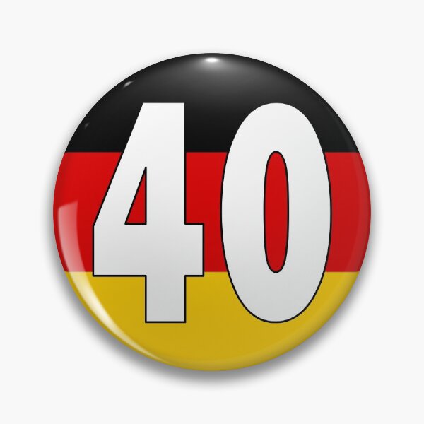 Item preview, Number 40 with Germany flag on the background designed and sold by AllShirts21.