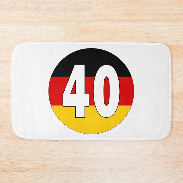 Item preview, Number 40 with Germany flag on the background designed and sold by AllShirts21.