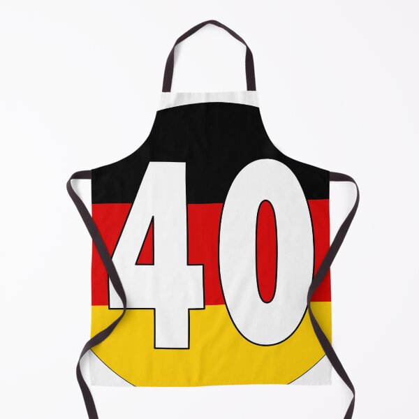 Item preview, Number 40 with Germany flag on the background designed and sold by AllShirts21.