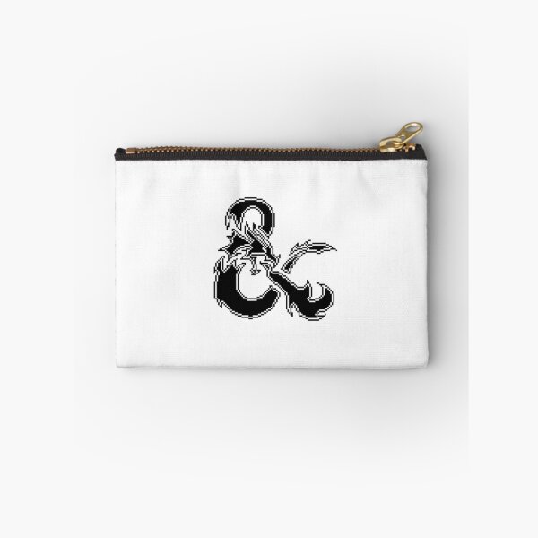 Item preview, 8-bit D&D dragon ampersand - white designed and sold by -phobox-.