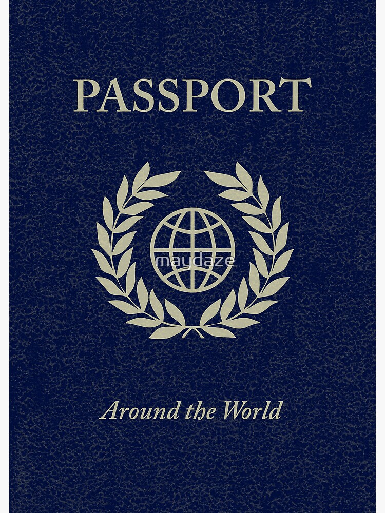 around the world passport Poster for Sale by maydaze