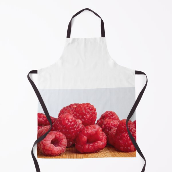 Item preview, Panorama photo of fresh red raspberry fruits designed and sold by krisgreenwood.