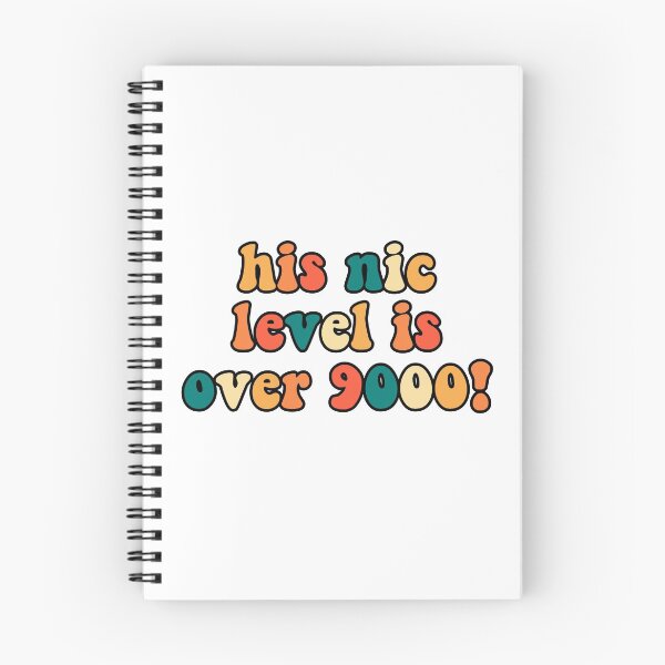 Item preview, his nic level is over 9000 designed and sold by cool stickerz.