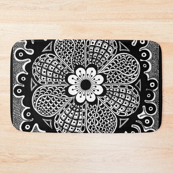Item preview, Zentangle Inspired Art Flower designed and sold by REApparelCo.