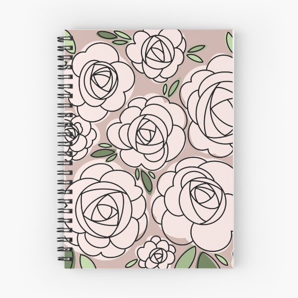 Item preview, Modern Pink Iceberg Roses - Pink background designed and sold by linesbymichelle.