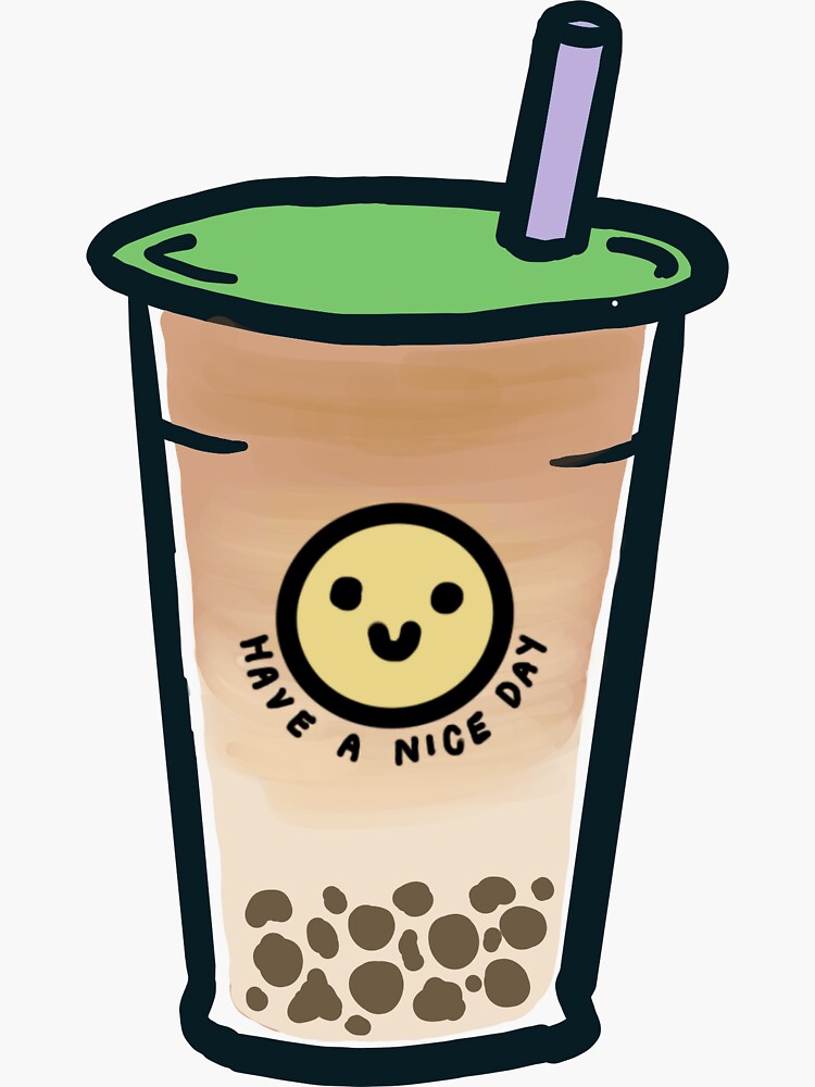"House Bubble Tea" Sticker for Sale by katieroni Redbubble