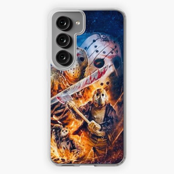 Horror Movie Friday The 13th Jason Voorhees Pattern Phone Case for IPhone  5s 6 6S 7 7 Plus X XR XS MAX Samsung S3 S4 S5 S6 S7 S8 S9 Note8 9 PLUS NOTE