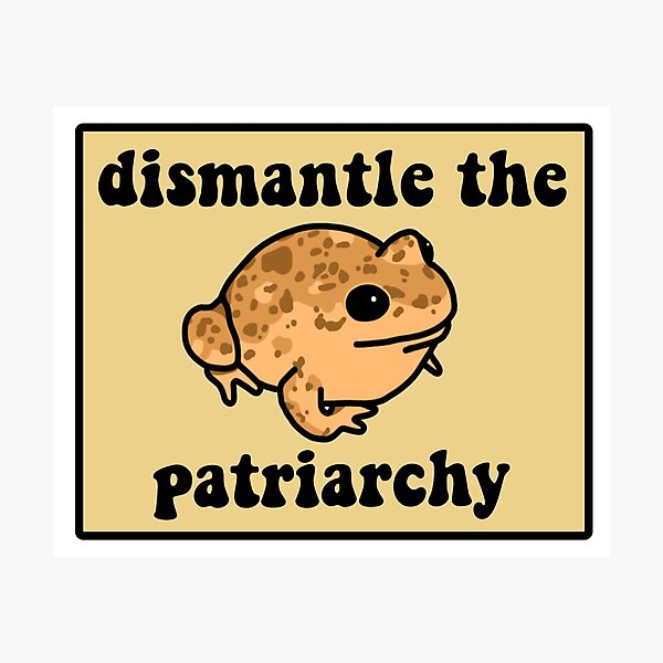 Item preview, Dismantle The Patriarchy Frog designed and sold by melouker.