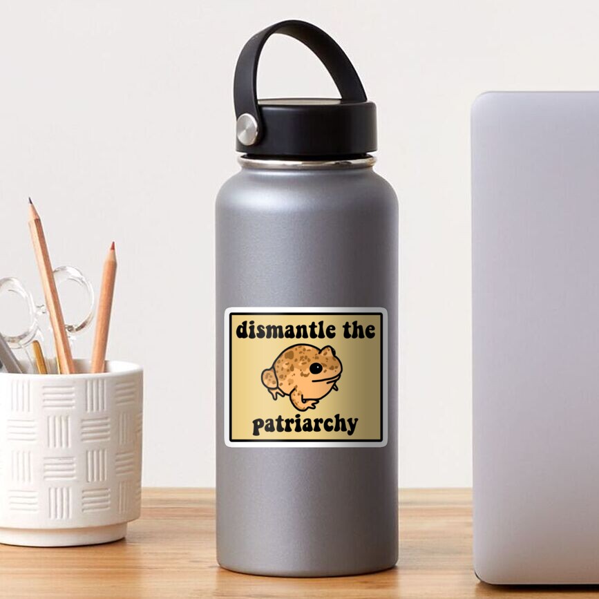 Dismantle The Patriarchy Frog Sticker
