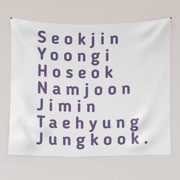 Item preview, Bts names members designed and sold by maryetaa.