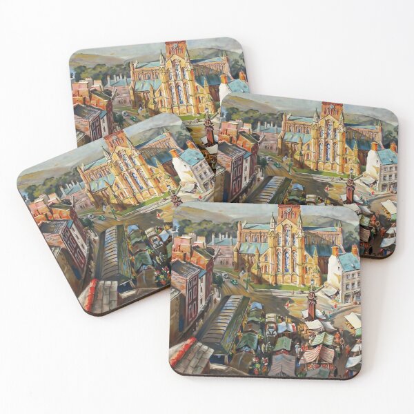 Item preview, Railway Poster Hexham Abbey designed and sold by stickart-marek.