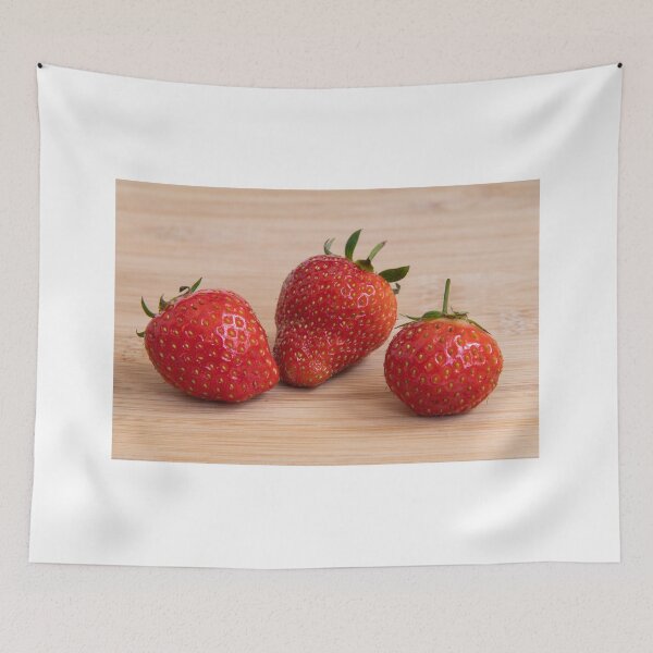 Item preview, Three fresh strawberries on board designed and sold by krisgreenwood.
