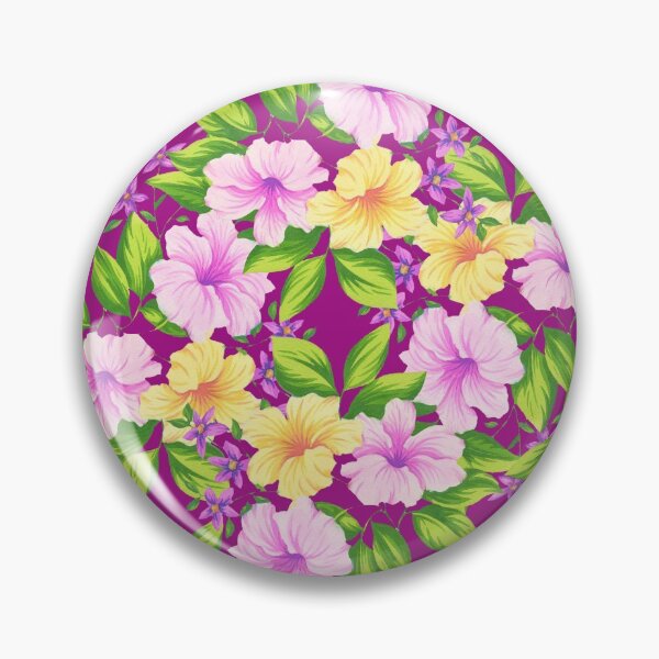 Item preview, Hibiscus Floral Design in Pinks & Yellows designed and sold by JoChesney.