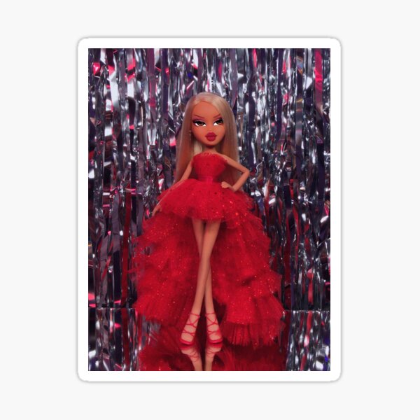 Bratz doll red hair Sticker for Sale by Esther Glazer