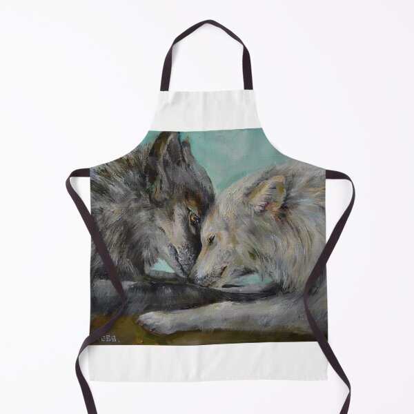 Item preview, A loving pair of wolves. A picture of the loyalty of two predators. designed and sold by Elena Reutova.