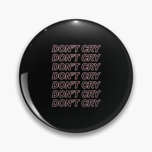 Item preview, DON'T CRY (outline; black) designed and sold by madhatter3642.
