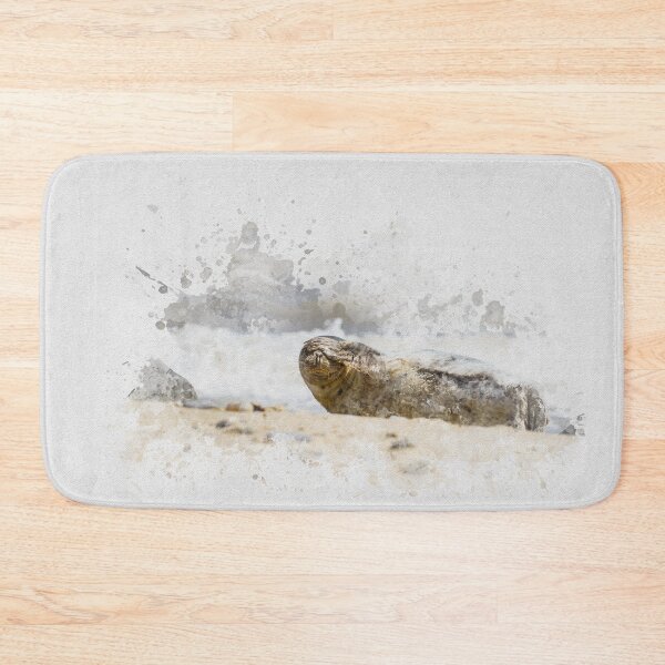 Item preview, No More Pictures, Grey Seal Watercolour Photograph. designed and sold by Jane Stanley Photography.