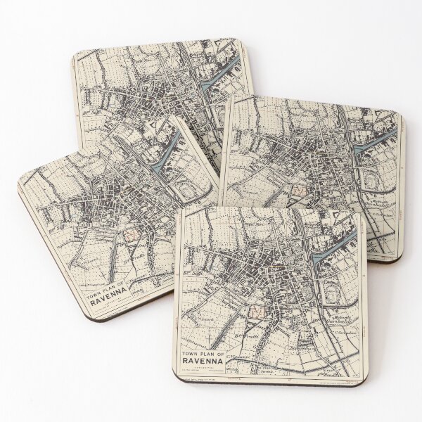 Item preview, Vintage Map of Ravenna Italy (1943) designed and sold by BravuraMedia.