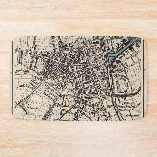 Item preview, Vintage Map of Ravenna Italy (1943) designed and sold by BravuraMedia.