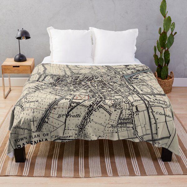Item preview, Vintage Map of Ravenna Italy (1943) designed and sold by BravuraMedia.