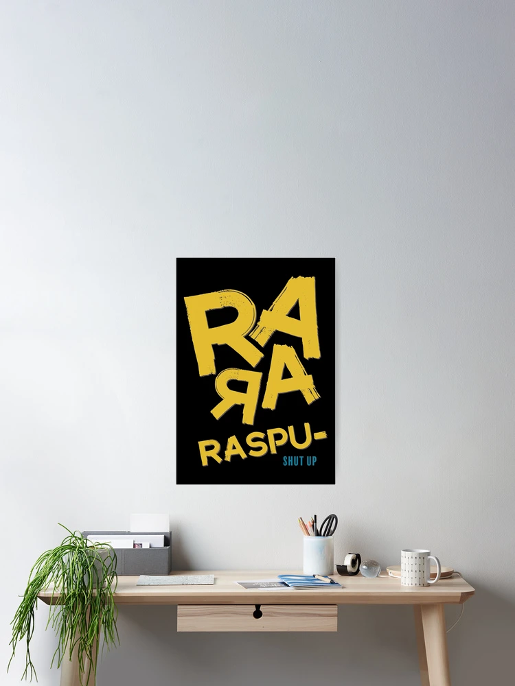 Aperçu 2 sur 3. Poster avec l'œuvre Ra Ra Rasputin créée et vendue par Rigipedia.