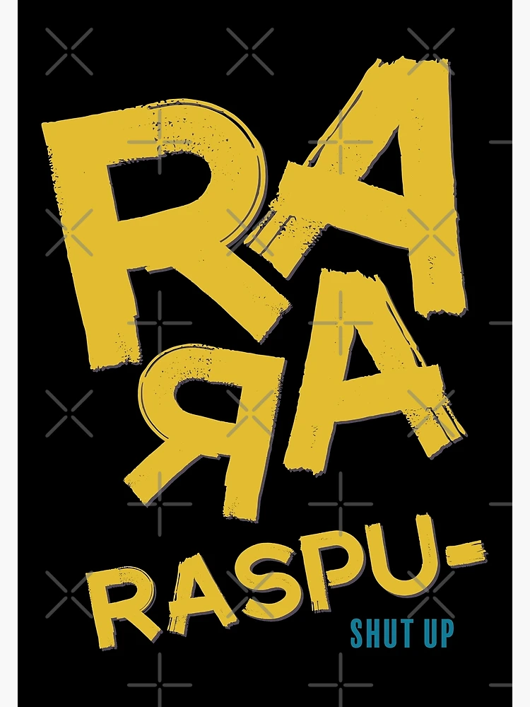 Aperçu 3 sur 3. Poster avec l'œuvre Ra Ra Rasputin créée et vendue par Rigipedia.