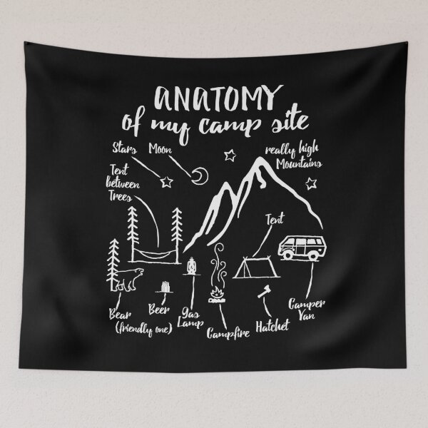 Item preview, Anatomy Camp Site Camping designed and sold by getgr4phicz.