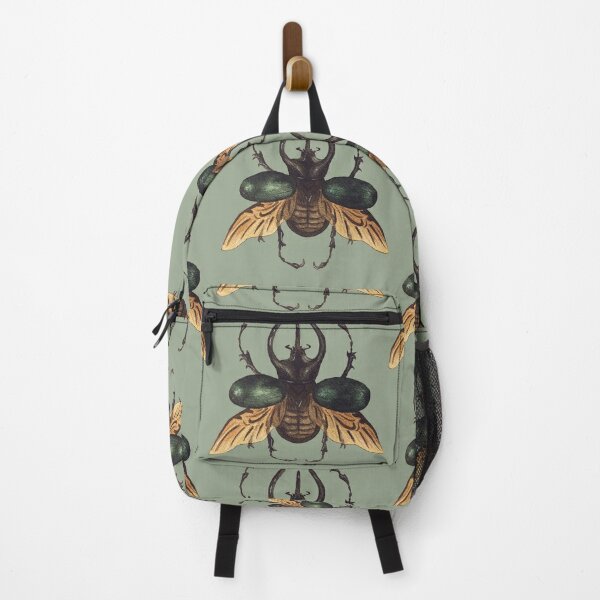 Chalcosoma Atlas Dynastid beetle watercolor Backpack
