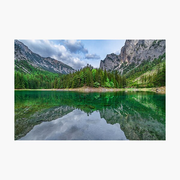 wenn die Temperatur steigt und Schnee schmilzt Fotodruck
